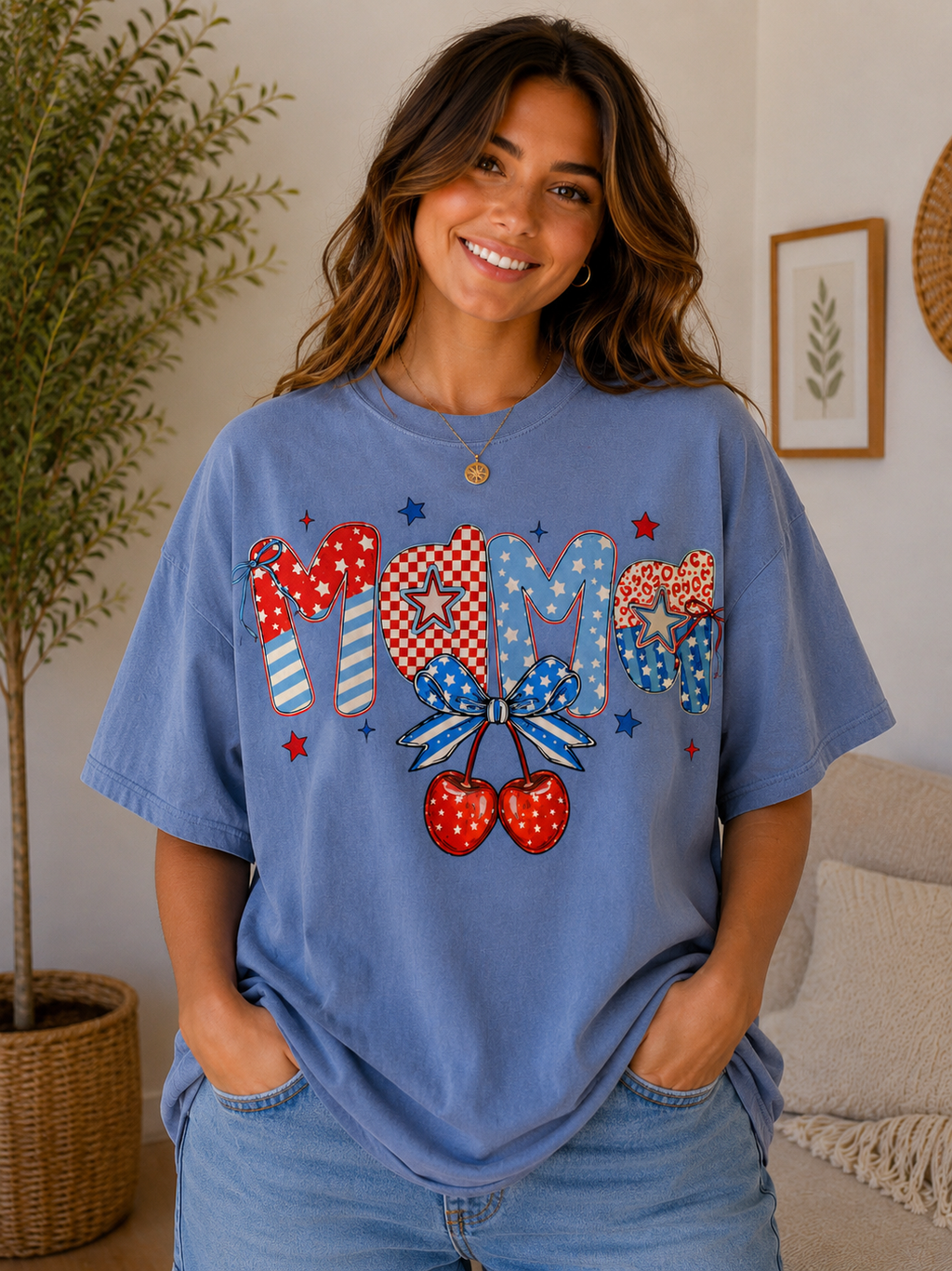 Americana Mama Cherry Tee