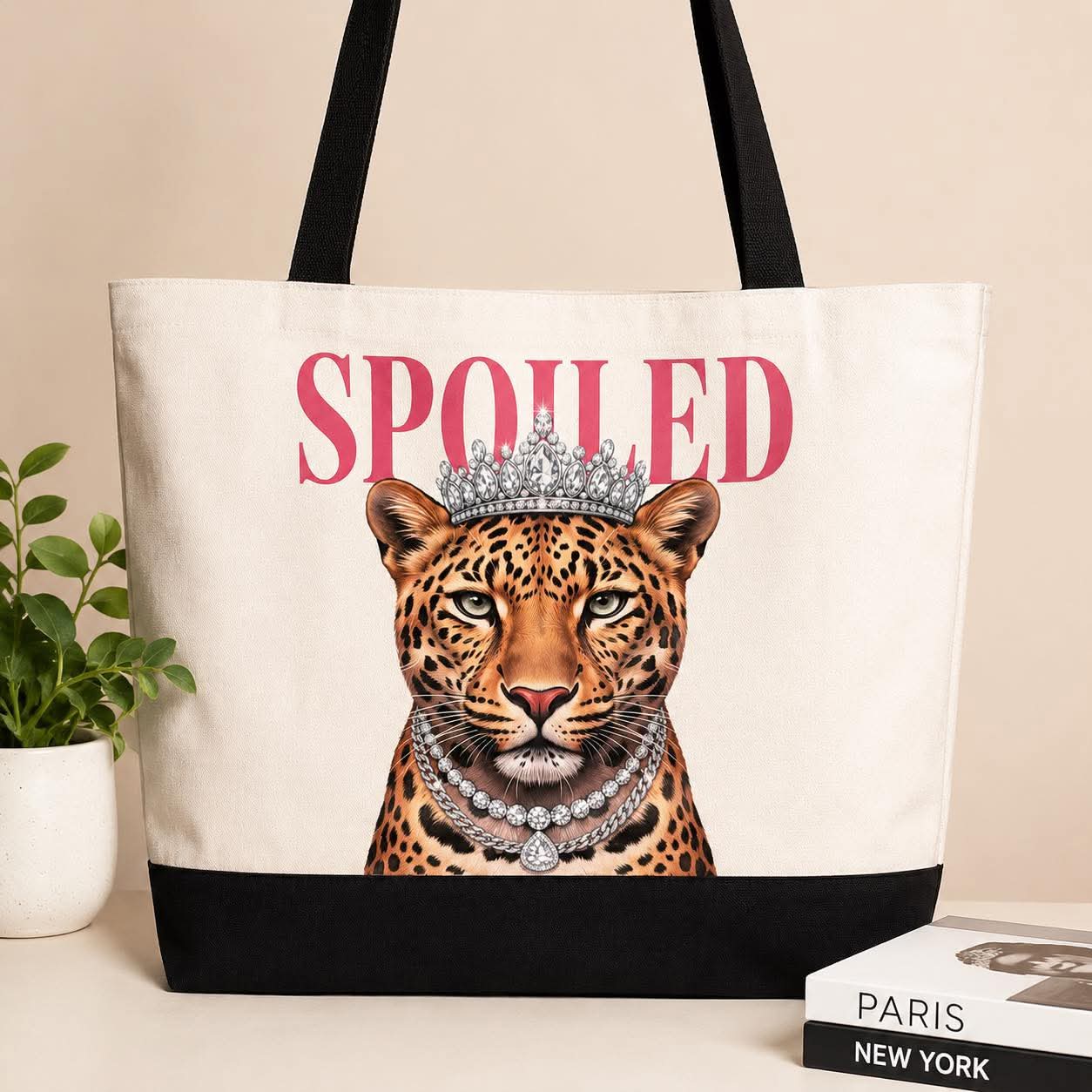 Spoiled Princess Leopard Tote