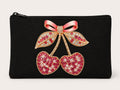 Glam Cherry Jewel Pouch Glam Bag
