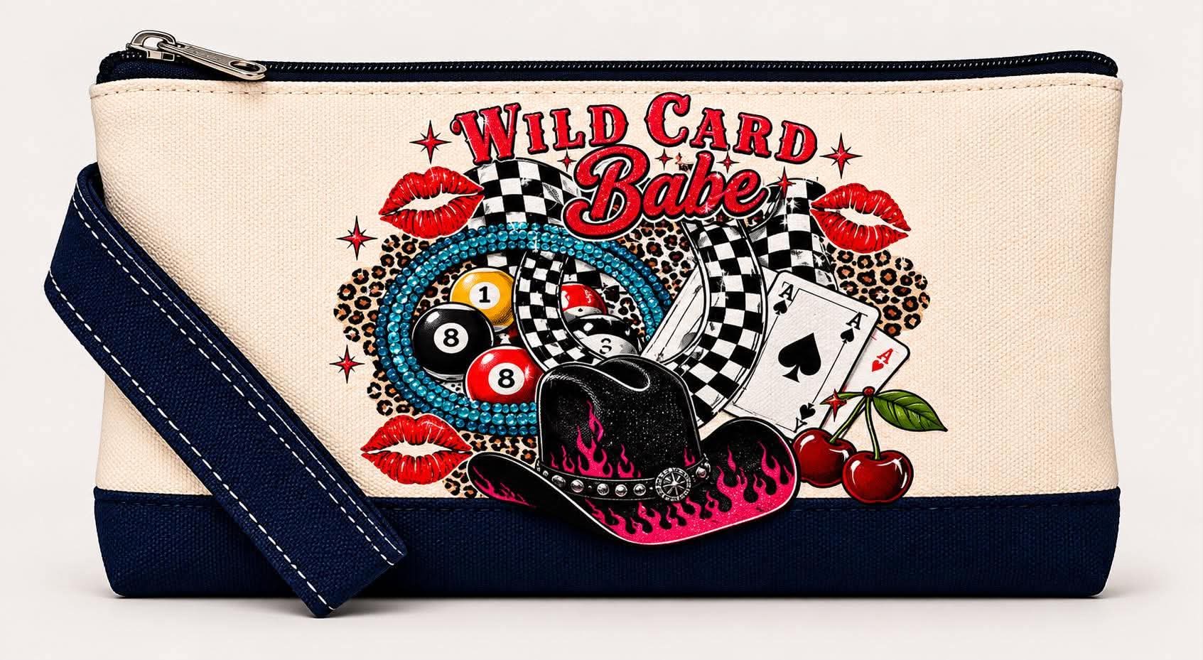 Wild Card Babe Wristlet Glam Bag