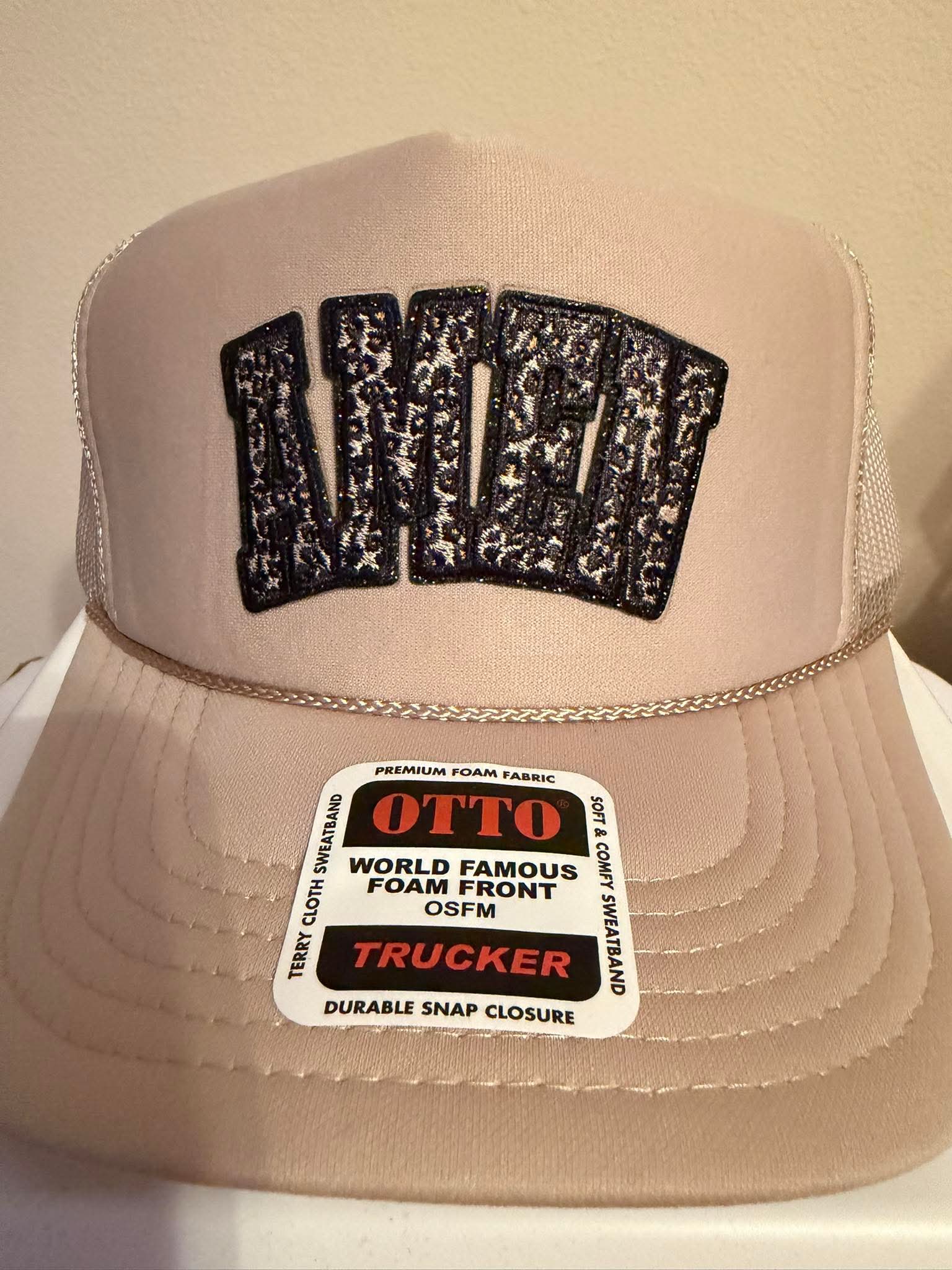 AMEN Leopard Varsity Trucker