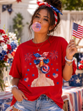 Patriotic Bubblegum Goose Tee