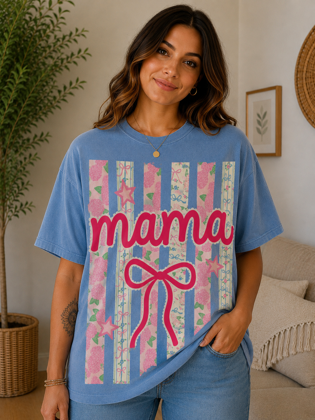 Coquette Mama Bow Tee