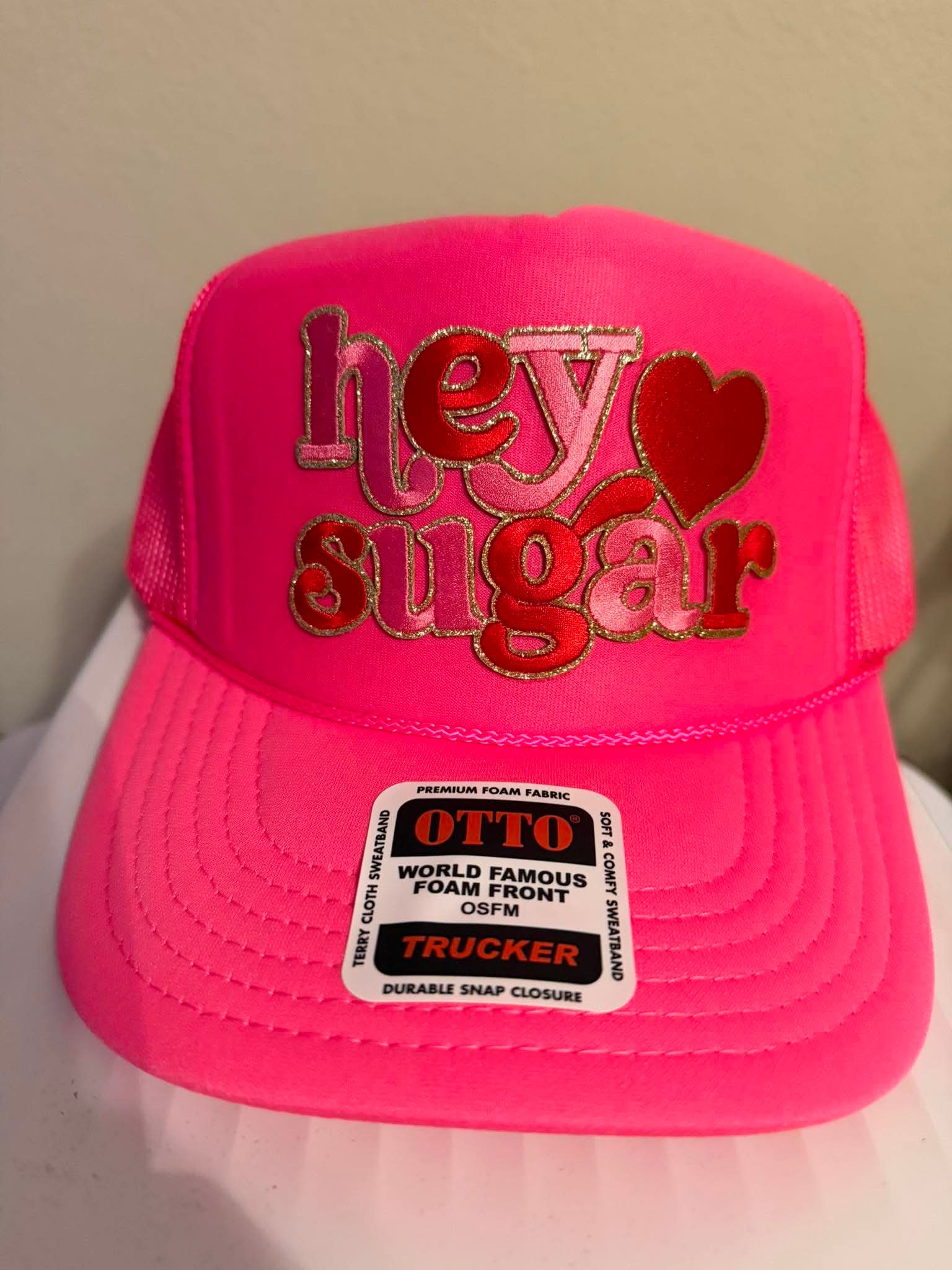Hey Sugar Glitter Trucker