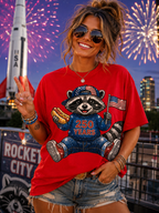 Rocket City Raccoon Patriotic Tee