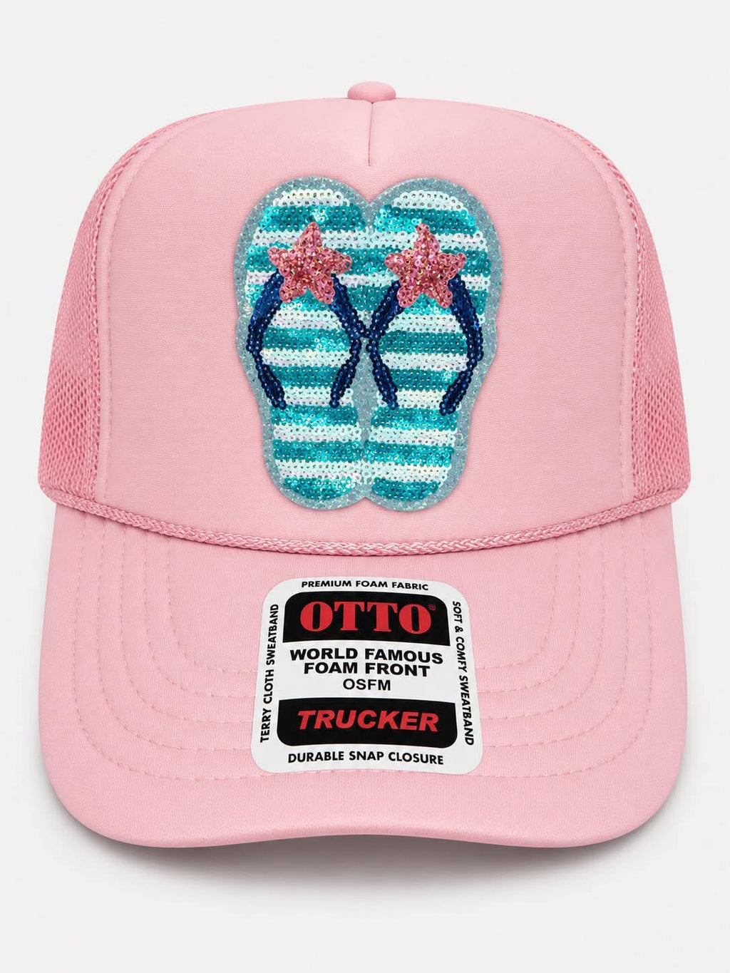 Seaside Sparkle Flip-Flop Trucker