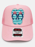 Seaside Sparkle Flip-Flop Trucker