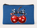 Americana Cherry Bow Pouch Glam Bag