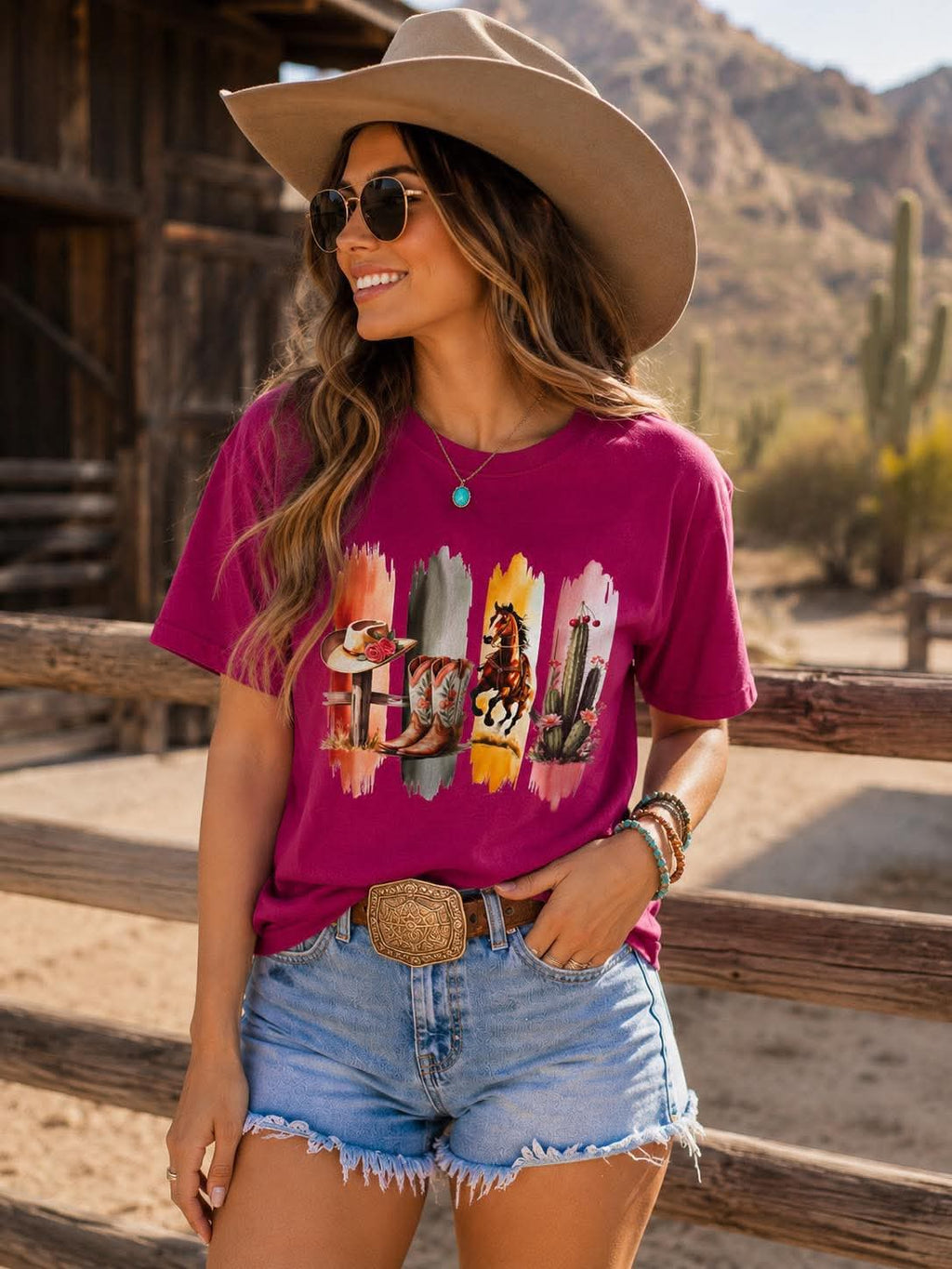 Desert Boots & Wild Horses Tee