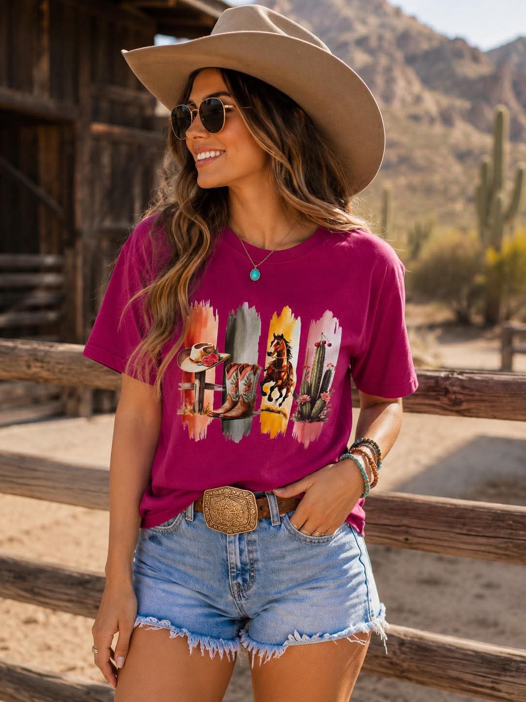 Desert Boots & Wild Horses Tee