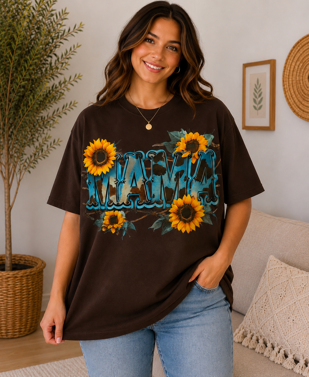 Sunflower Western Mama Tee