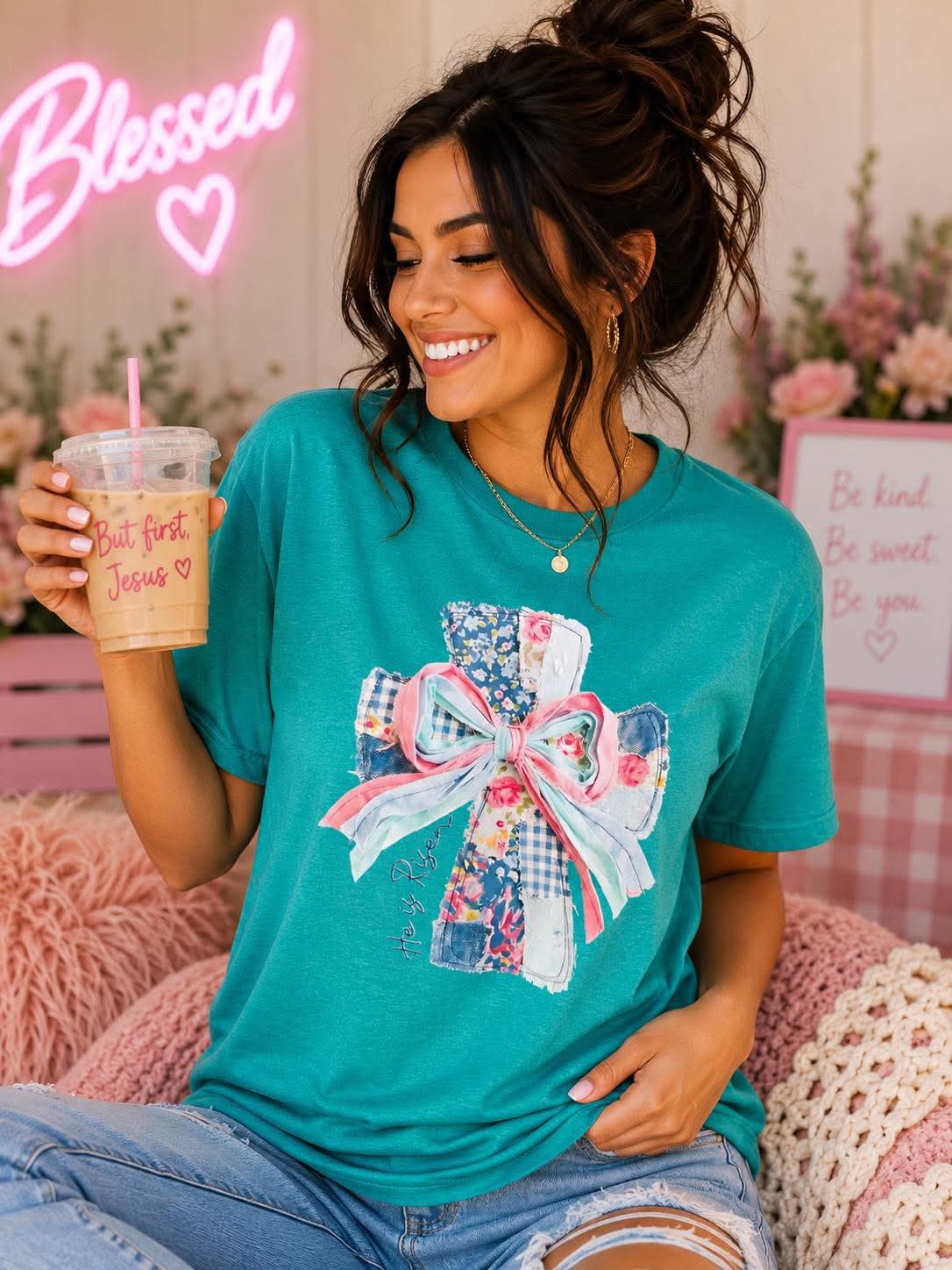 Patchwork Cross Tee