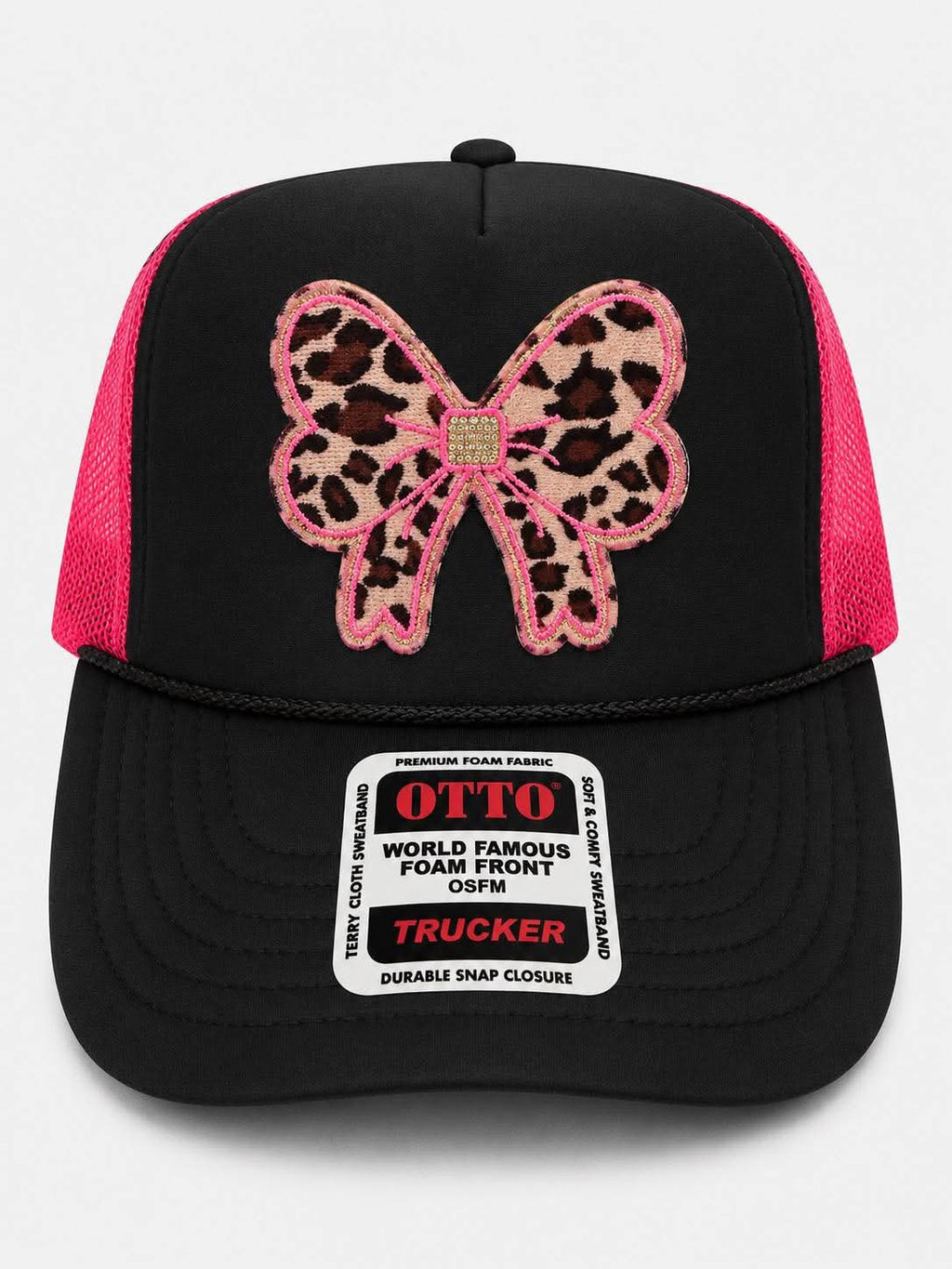 Wild Heart Leopard Bow Trucker