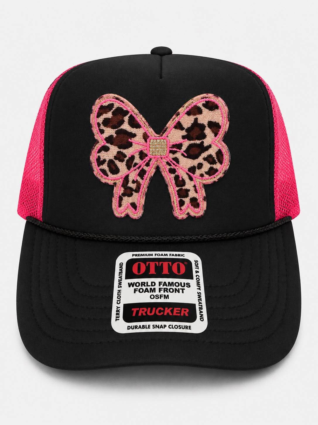 Wild Heart Leopard Bow Trucker