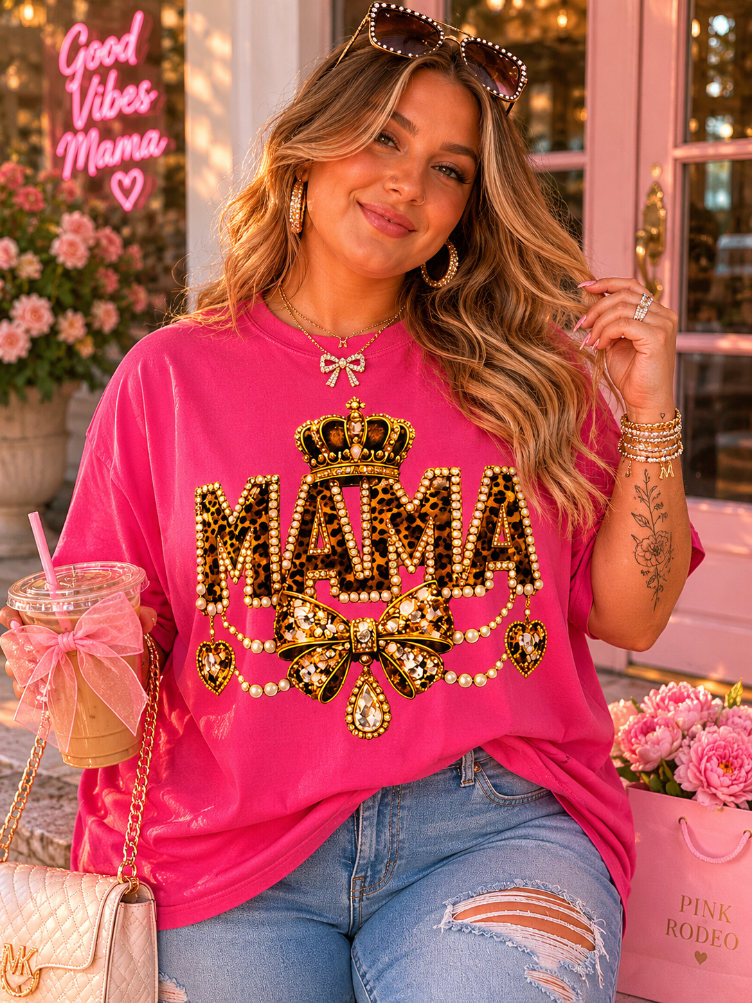 Royal Leopard Mama Tee